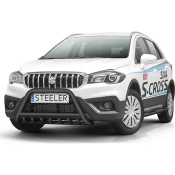 Tuning Ochranný rám "A" s příčkou a nápravnicí ČERNÝ - Suzuki SX4 S-Cross (2016 - 2021)