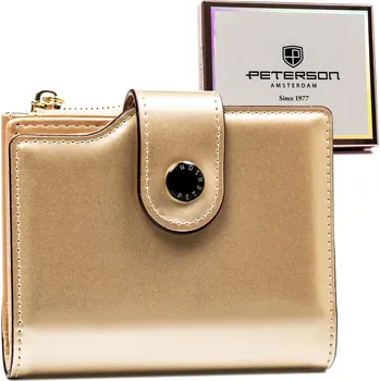 Peněženka Prostorná dámská peněženka z ekologické kůže - Peterson Barva: Zlatá