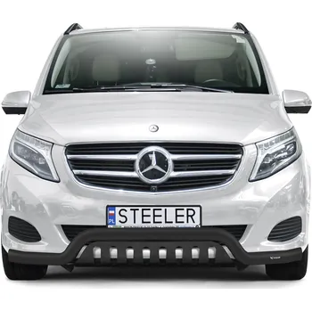 Tuning Rám pod nárazník s plechem nápravy ČERNÝ - Mercedes-Benz V-Class (2014 - 2019)