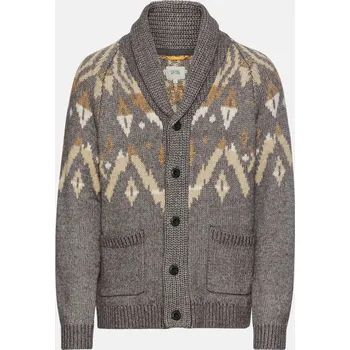 Pánský svetr SVETR CAMEL ACTIVE KNITTED JACKET GRAPHITE GRAY