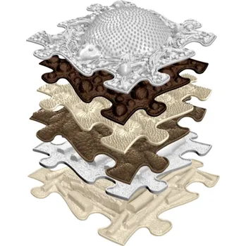 ortopedická podložka Muffik - set ortopedických podlah Cesta ježka 6 ks Bílá
