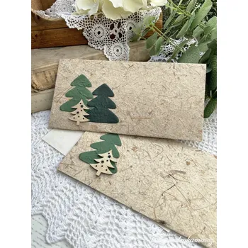 Pod Rukama Dárková obálka zdobená s kartou - vánoční 5 Barevnost: první zprava