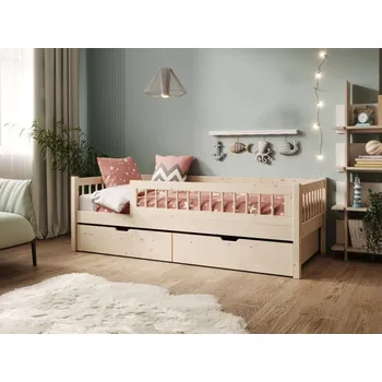 Dětská postel Dětská postel s úložným prostorem 80x180 - Flora Barva: Bílá