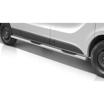 Tuning Boční rámy z nerezové oceli s plastovými schůdky - Renault Trafic (2014 - 2019 - 2021)