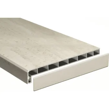 Parapet Möller Vnitřní plastový parapet LD 36 travertin matný Hloubka: 300