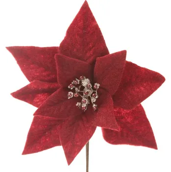 Vánoční dekorace ArtFir Vánoční květ 264 | červená 30 x 14 cm