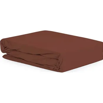 Prostěradlo Mirtex Hladké bavlněné prostěradlo 150x200 cm – čokoládově hnědé