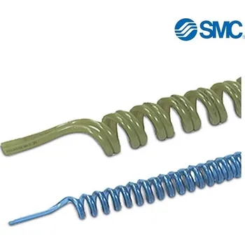 Zahradní hadice SMC 5/8 TCU*-X6 SPIRÁLOVÁ PU HADICE - 1-žilová, 8 Bar, Lc=2.496+(200) mm, *D8/5 mm, černá , 60 závitů