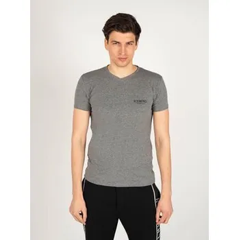 Pánské tričko Iceberg T-Shirt ICE1UTS02 Šedá Slim Fit XL