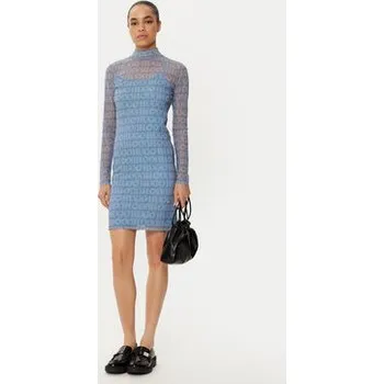 Dámské šaty HUGO Každodenní šaty Noella 50534704 Modrá Slim Fit XL