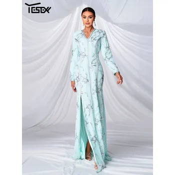 Dámské šaty Originální dlouhé šaty na ples LC10080 Barva: Modrá, Velikost: S