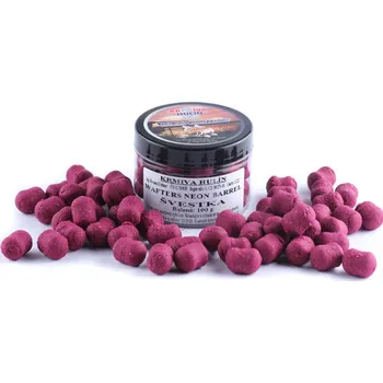 Boilies WAFTERS NEON BARREL - Neutrálně vyvážené - ŠVESTKA 100 g