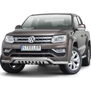 Auto-moto Rám pod nárazník s plechem nápravy (kompatibilní s OE kluzným plechem) - Volkswagen Amarok V6 (2016 - 2022)