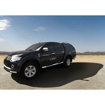 Tuning Boční rámy z nerezové oceli se schůdky z žebrového plechu - Mitsubishi L200 (2009 - 2015)