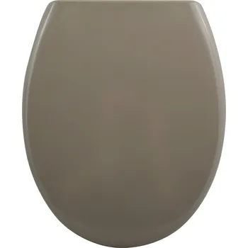 WC sedátko Spirella WC prkénko EASY CLIP, šedo-hnědé, duroplast Thermodur