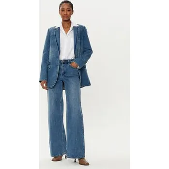 Dámské džíny MICHAEL Michael Kors Jeansy MF49065FAU Modrá Wide Leg 4