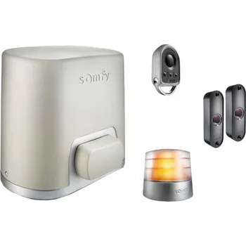 Pohon brány SOMFY Elixo Smart io EE sada pohonu s fotobuňkami, ovladačem a majákem (D)