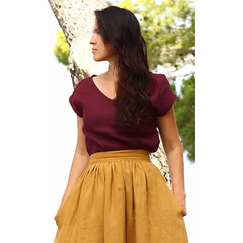 Lotika Dámské české tričko Lotika ze 100% lnu 849120