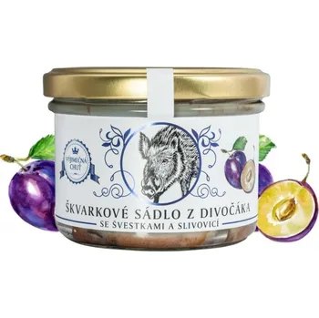 Hotové jídlo Škvarkové sádlo z divočáka se švestkami a slivovicí - Vineco 150g