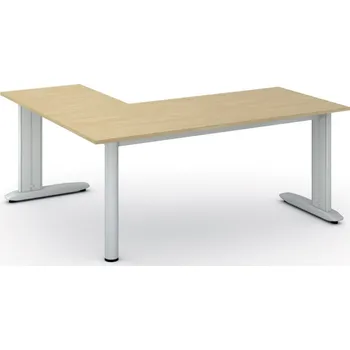 Psací stůl B2B Partner Rohový kancelářský stůl PRIMO FLEXIBLE, 180x160 cm, bříza