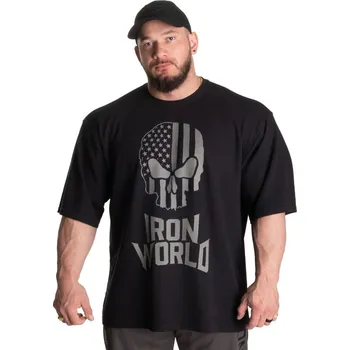 Gasp THERMAL SKULL TEE ASPHALT – tričko Gasp asfaltově černé Velikost: XL