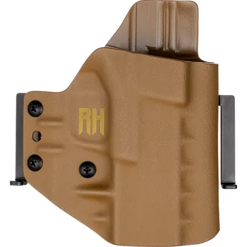 Příslušenství pro sportovní střelbu RH Holsters FROGY - HS H11 PRO - Springfield Hellcat PRO - vnější kydexové pouzdro - poloviční sweatguard - coyote hnědá Pouzdro je pro: Pravák