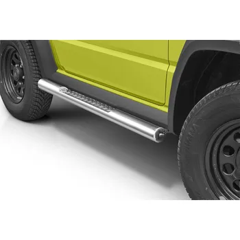 Tuning Boční rámy z nerezové oceli se schůdky z žebrového plechu - Suzuki Jimny (2018 - 2020)
