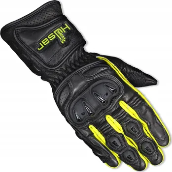 Moto rukavice HUSAR ZR RACE fluo KOŽENÉ MOTOCYKLOVÉ RUKAVICE