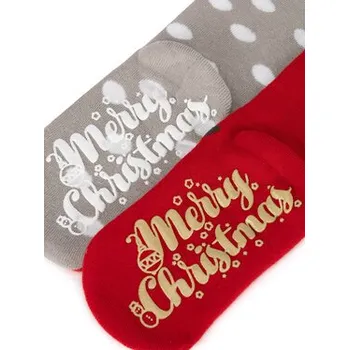 Pánské ponožky Dlouhé ponožky Jenny Fairy 4WB-003-AW24 (2-pack) Červená 39_41