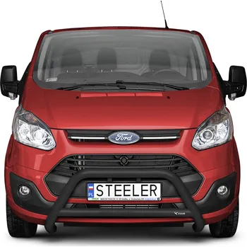 Tuning Ochranný rám "A" s příčkou ČERNÝ - Ford Transit Custom (2012 - 2018)