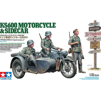 Plastikový model Tamiya KS600 & Sidecar 1/35