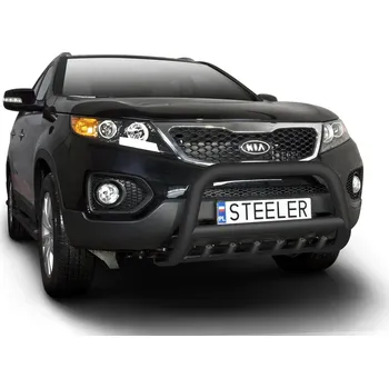 Tuning Ochranný rám "A" s příčkou a nápravnicí ČERNÝ - KIA Sorento (2009 - 2012)