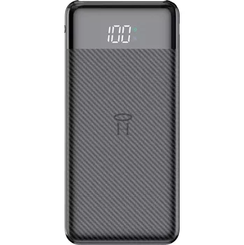 Powerbanka Externí baterie POWER BANK Veger L11, 10000mAh, 2x USB, 1x Micro USB, 1x USB Typ C, barva černá