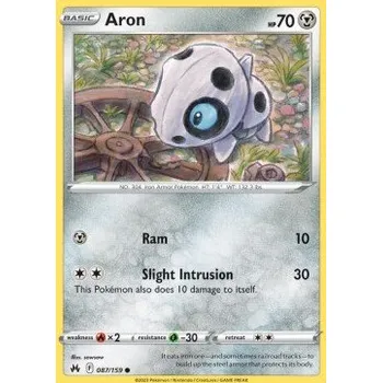 Volný čas Pokémon CRZ 087/159 Aron - Crown Zenith Stav: Near Mint, Verze: NORMAL