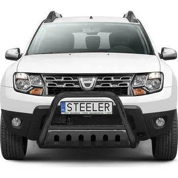 Auto-moto Ochranný rám "A" s příčkou a nápravovou deskou ČERNÝ - Dacia Duster (2010 - 2018)