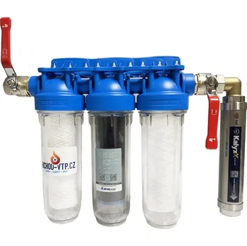 vodní filtr Aquatopshop.cz set filtrů se změkčovačem vody IPS Kalyxx BlueLine - G 3/4"