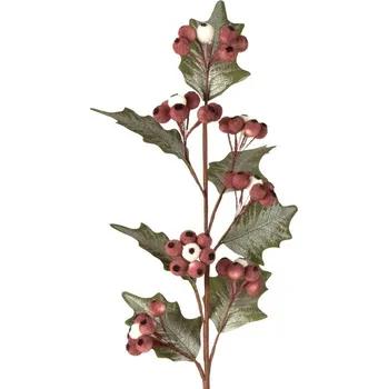 Vánoční dekorace ArtFir Vánoční větvička 93 | zelená/bordó 23 x 81 cm