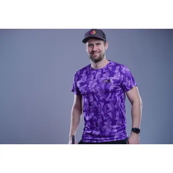 Pánské tričko Pánské funkční tričko J&L Barva: Fialová, Velikost: L