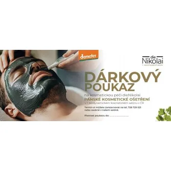 Kosmetická sada Dárkový poukaz do kosmetického salónu - Pánské kosmetické ošetření (60 min)