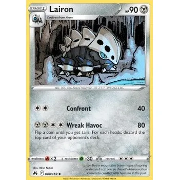 Volný čas Pokémon CRZ 088/159 Lairon - Crown Zenith Stav: Near Mint, Verze: NORMAL