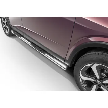 Auto-moto Boční rámy z nerezové oceli s plastovými schůdky - Nissan Qashqai (2021 -)