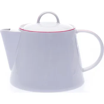 Konvice na čaj Thun 1794 Tom, konvice čajová, český porcelán, 1,3 l, červená linka, Thun