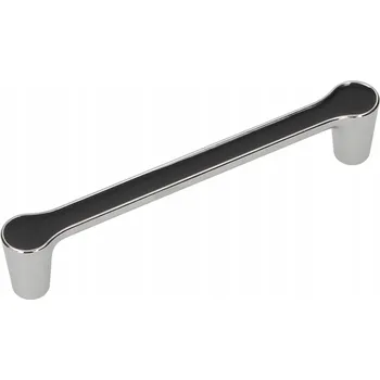 Nábytkové kování Nábytková úchytka UU15 chrom lesklý / černá 128mm