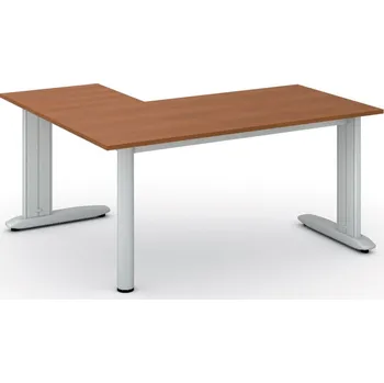 Psací stůl B2B Partner Rohový kancelářský stůl PRIMO FLEXIBLE, 160x140 cm, třešeň