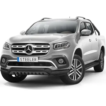 Tuning Nízký spoiler s plechem nápravy ČERNÝ - Mercedes-Benz X-Class (2017 -)