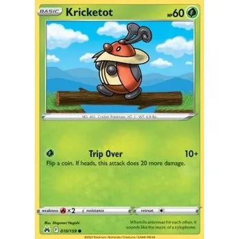Karetní hra Pokémon CRZ 010/159 Kricketot - Crown Zenith Stav: Near Mint, Verze: NORMAL