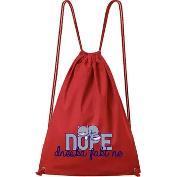 Městský batoh DOBRÝ TRIKO Bavlněný batoh Dneska fakt ne Barva: Červená