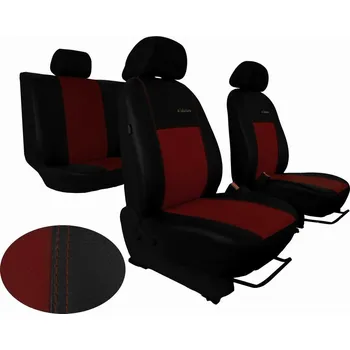 Potah na volant Autopotahy Volkswagen Golf IV, s loketní opěrkou, od r 1997-2006, kožené EXCLUSIVE vínové