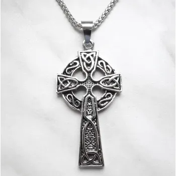 Růženec Woodrow Náhrdelník Přívěsek Keltský kříž * Triquetra uzel* amulet