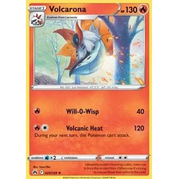 Sběratelská karetní hra Pokémon CRZ 025/159 Volcarona - Crown Zenith Stav: Near Mint, Verze: NORMAL
